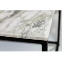 ELEMENTS exkluzív márvány dohányzóasztal - 50cm - fehér