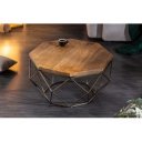 FACET mangófa dohányzóasztal 70 cm – natúr