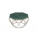 DIAMOND modern márvány dohányzóasztal - 69cm - zöld