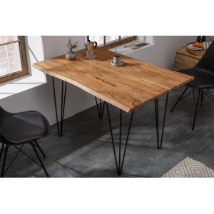 MAMANA tömör akác étkezőasztal - 120cm INVICTA