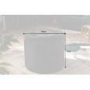 MODERN BAROCK modern bársony puff/tároló - 50cm - fekete