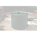 MODERN BAROCK modern bársony puff/tároló - 50cm - zöld