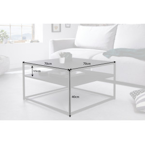 DURA STEEL modern fém dohányzóasztal - 70cm