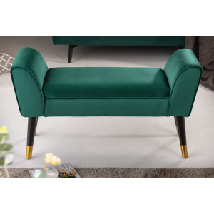 JEWEL bársony pad 90 cm – smaragdzöld
