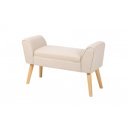 JEWEL szövet pad 90 cm – bézs / natúr