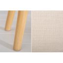 JEWEL szövet pad 90 cm – bézs / natúr