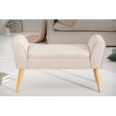 JEWEL szövet pad 90 cm – bézs / natúr