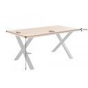 LOFT modern tölgy dekor étkezőasztal - 160/180cm