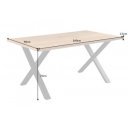 LOFT modern tölgy dekor étkezőasztal - 160/180cm
