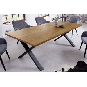 LOFT modern tölgy dekor étkezőasztal - 160/180cm INVICTA