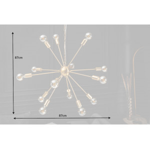 SPUTNIK design függőlámpa 85cm - arany