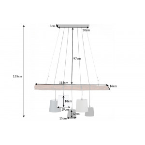 LEVELS különleges függőlámpa - 115cm