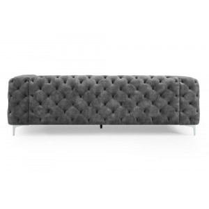 MODERN BAROCK design bársony kanapé - antracit