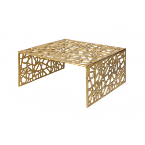 ABSTRACT design fém dohányzóasztal - 60cm - arany
