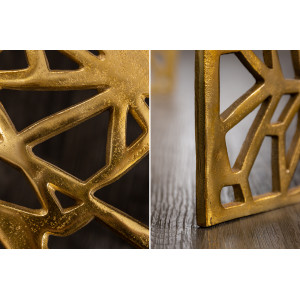 ABSTRACT design fém dohányzóasztal - 60cm - arany