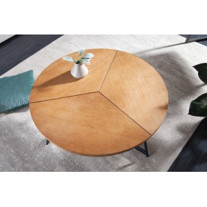 OAK ELEGANCE dohányzóasztal - 80cm INVICTA