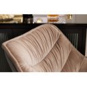 DUTCH design bársony bárszék - beige