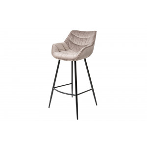 DUTCH design bársony bárszék - beige