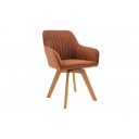 LIVORNO design forgatható szék - vintage barna