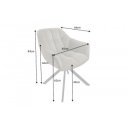 PAPILLLON design forgatható szék - barna