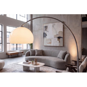 ARCH modern íves állólámpa 205 cm – fehér / króm