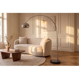CURVE modern íves állólámpa 210 cm – króm