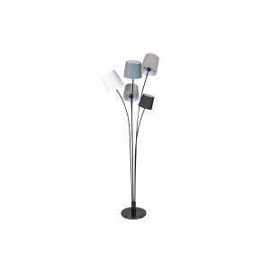 CASCADE modern állólámpa 176 cm – fekete / szürke / fehér INVICTA