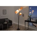 CASCADE modern állólámpa 176 cm – fehér / bézs / barna