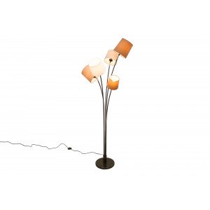 CASCADE modern állólámpa 176 cm – fehér / bézs / barna INVICTA