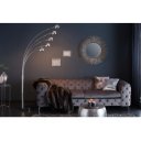 FAN modern ötágú állólámpa 205 cm – króm