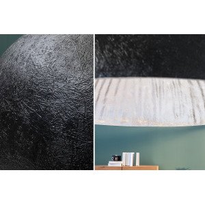 GLOW XL modern függőlámpa - fekete/ezüst INVICTA