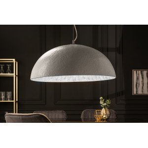 GLOW XL modern függőlámpa - fehér/ezüst INVICTA
