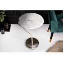FOLIA modern levél formájú lerakóasztal 40 cm – ezüst