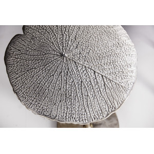 LEAF design lerakóasztal - ezüst