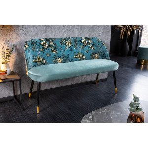 BOUTIQUE design bársony ülőpad - türkiz INVICTA