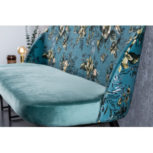 BOUTIQUE design bársony ülőpad - türkiz INVICTA