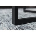 ELEGANCE modern dohányzóasztal -80cm- fehér/fekete