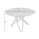 CIRCULAR design kerek étkezőasztal - 120cm - taupe