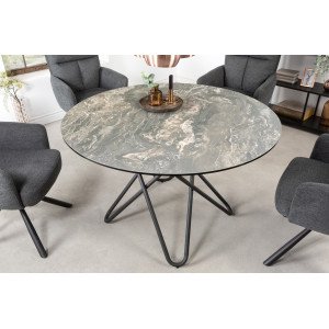 CIRCULAR design kerek étkezőasztal - 120cm - taupe INVICTA