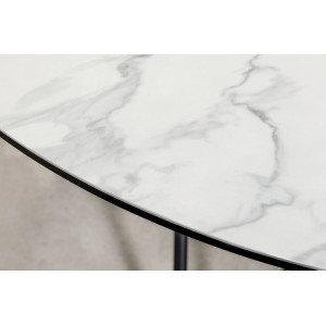 CIRCULAR design kerek étkezőasztal - 120cm - fehér INVICTA