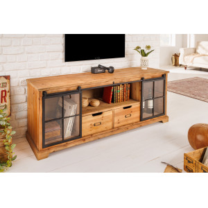 HERITAGE modern fenyőfa TV-szekrény - 160cm