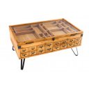 SEVEN SEAS -II vintage fenyő dohányzóasztal - 100cm