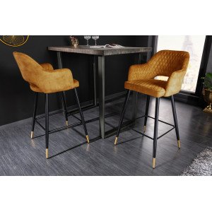 PARIS modern bárszék - mustársárga INVICTA