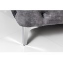 MODERN BAROCK design bársony fotel - antracit