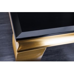 MODERN BAROCK exkluzív dohányzóasztal - 100cm - fekete/arany INVICTA
