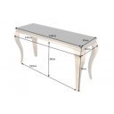 MODERN BAROCK exkluzív konzolasztal - 140cm - fekete/arany
