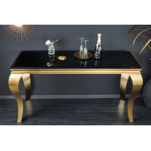 MODERN BAROCK exkluzív konzolasztal - 140cm - fekete/arany