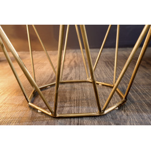 DIAMOND modern márvány lerakóasztal - fehér