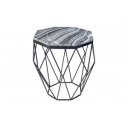 DIAMOND modern márvány lerakóasztal - szürke