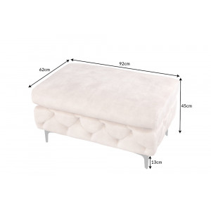 MODERN BAROCK design bársony puff - pezsgő
